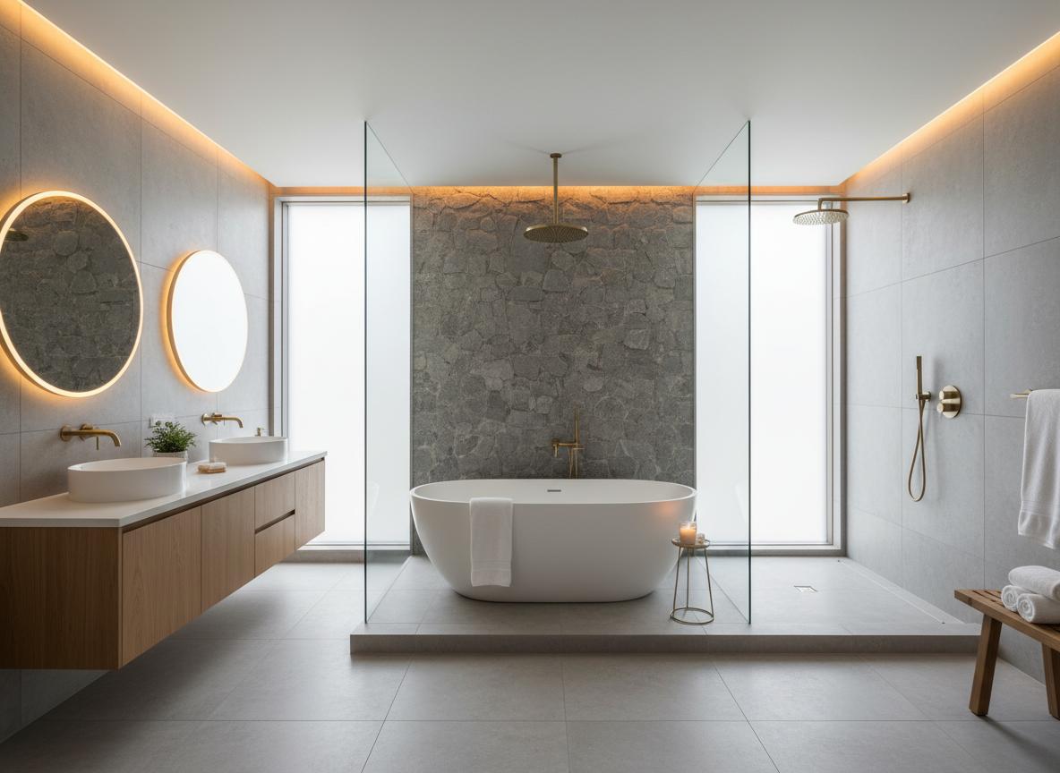 Modern renovated bathroom