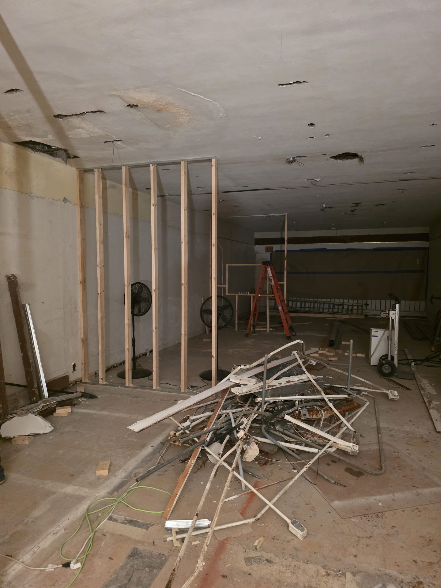 Firenova framing work during a remodeling project