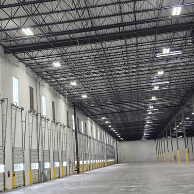 Warehouse lighting and ceiling work