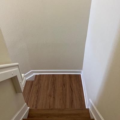 Stair and flooring finish work